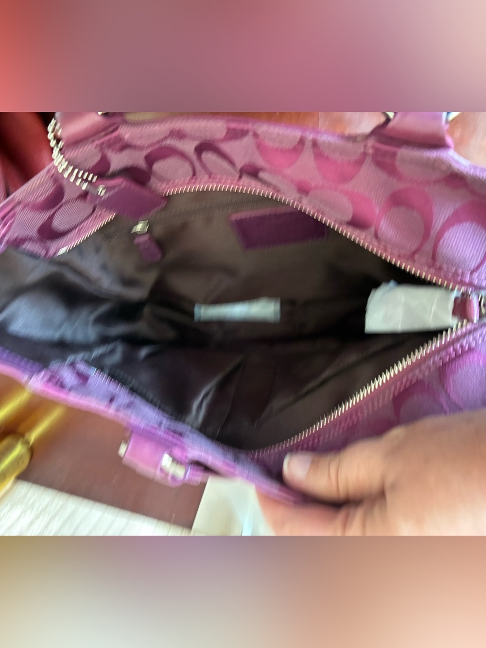 Coach Signature Patchwork Tote - Picture 4 of 4